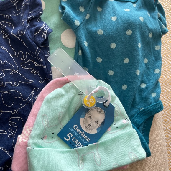 Lot of 31 newborn Infant Girl Sleepers and Onesies Gently Used Condition! - Picture 9 of 9